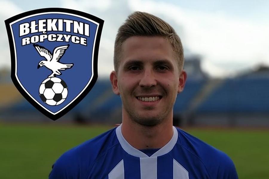 Kamil Kmiotek został nowym piłkarzem Błękitnych Ropczyce (fot. Błękitni Ropczyce)