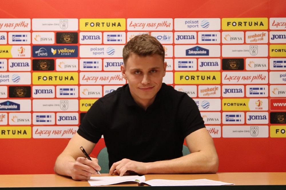 Dawid Szkudlarek podpisał 1,5 roczną umowę z GKS-em Jastrzębie. (fot. GKS Jastrzębie)