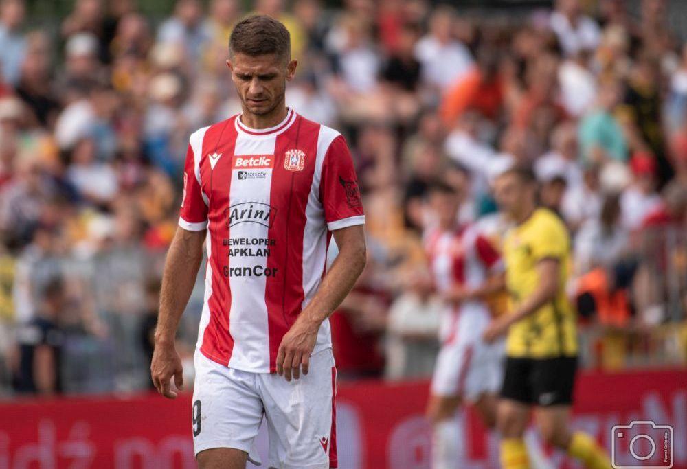 Na zdjęciu Maciej Górski, napastnik Resovii (fot. P. Golonka/ Resovia)