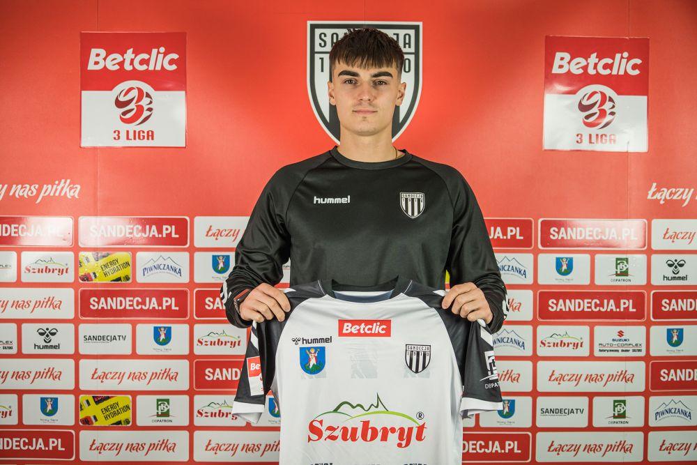 Kacper Szczudliński dołączył do Sandecji Nowy Sącz (fot. Sandecja Nowy Sącz)