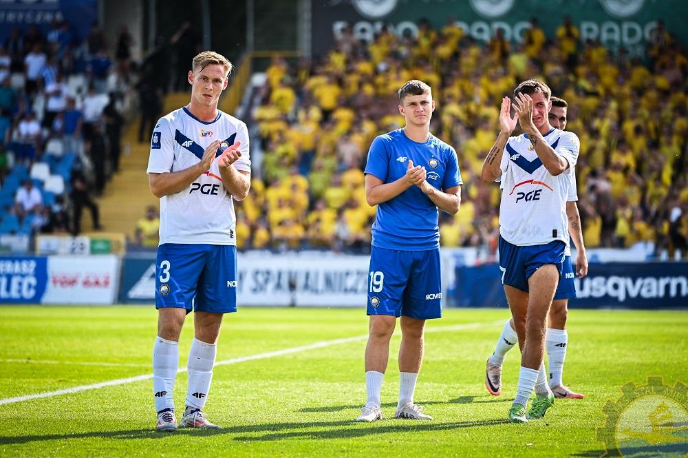 Piłkarze z Mielca nie mieli powodów do zadowolenia po meczu w Białymstoku (fot. FKS Stal Mielec)