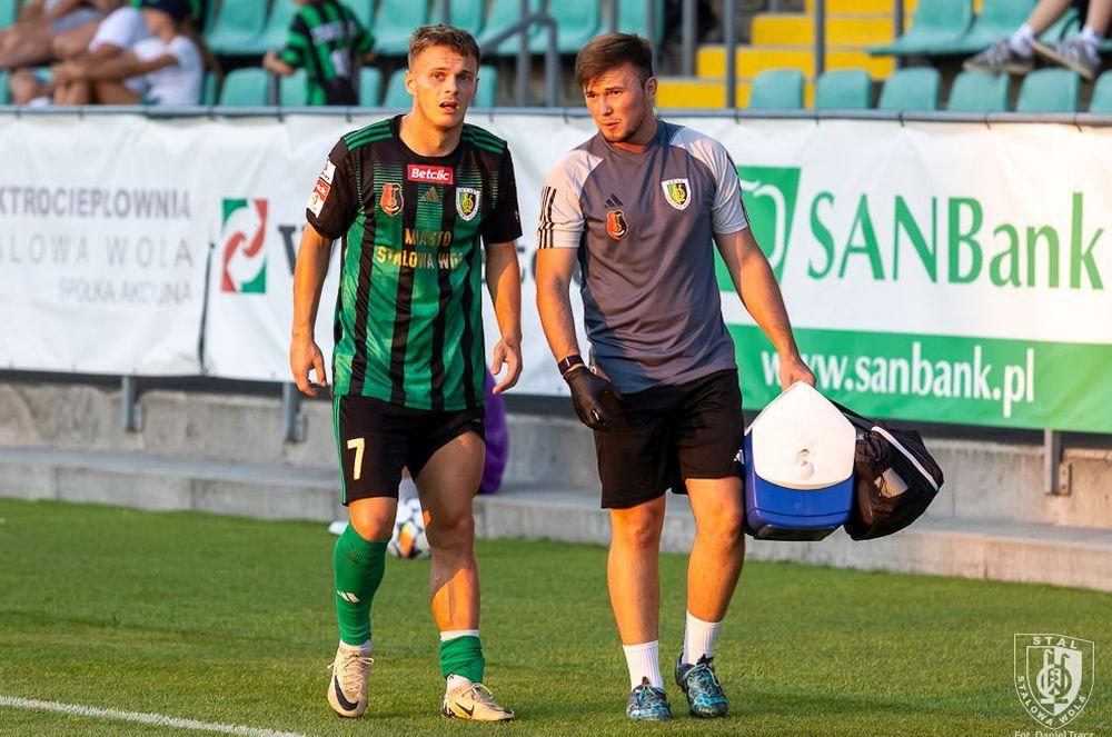 Jakub Górski (z lewej) zostanie nowym piłkarzem Sandecji Nowy Sącz (fot. Daniel Tracz/ Stal Stalowa Wola)