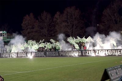 Wisłoka Dębica - Siarka Tarnobrzeg 2-0 [KIBICE, OPRAWA]